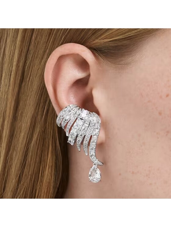 Swarovski Swarovski Kolczyki Klipsy Vienna 5755961 Srebrny
