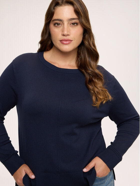 Fiorella Rubino Fiorella Rubino Sweter M275L008557N034 Niebieski Regular Fit