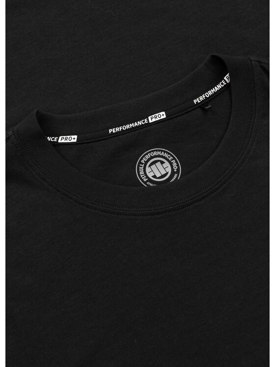 PITBULL PITBULL T-Shirt Koszulka męska Coolmax SCOTT M Czarny Regular Fit