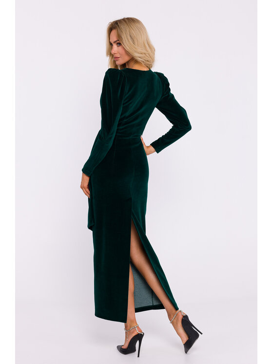 Made of Emotion Made of Emotion Večerní šaty M828 Zelená Premium Fit