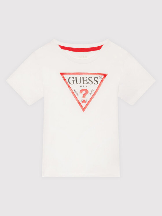 Guess T-Shirt N73I55 K8HM0 Λευκό Regular Fit