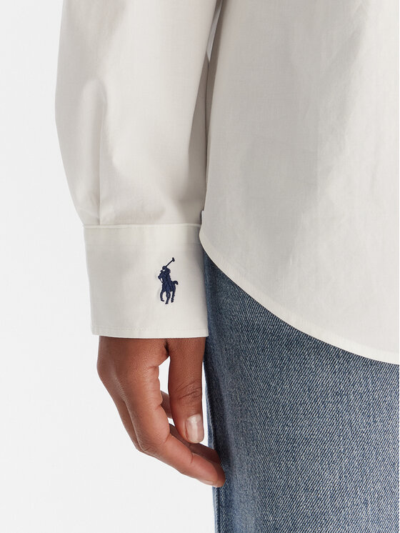 Polo Ralph Lauren Polo Ralph Lauren Риза 211941509002 Бял Slim Fit