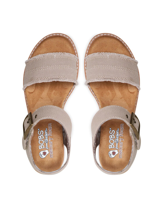 Skechers bobs desert sale kiss women s sandals champagne