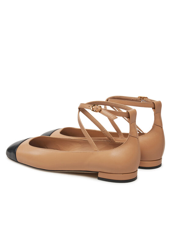 Stuart Weitzman Stuart Weitzman Μπαλαρίνες Eden Atrap Flat SJ720 Μπεζ