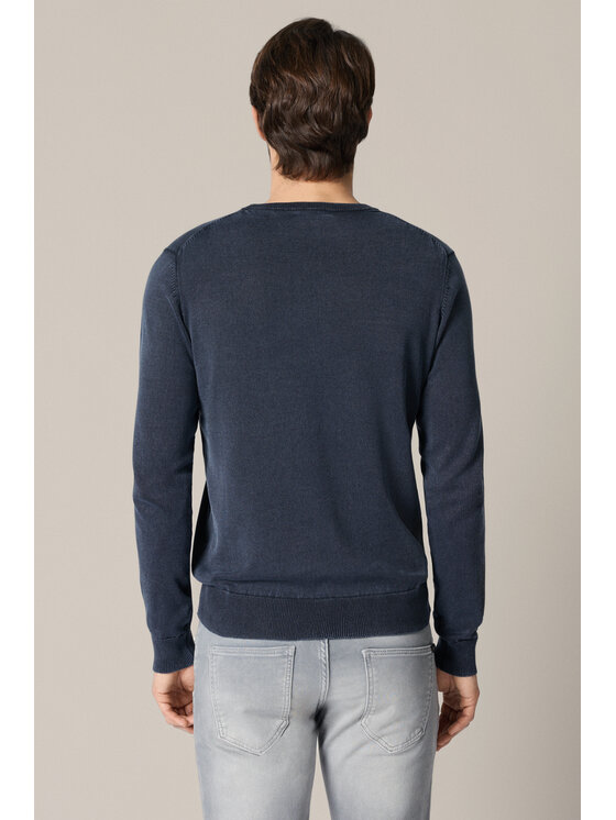 Lancerto Lancerto Sweter Gustan SW073225000069 Granatowy Regular Fit