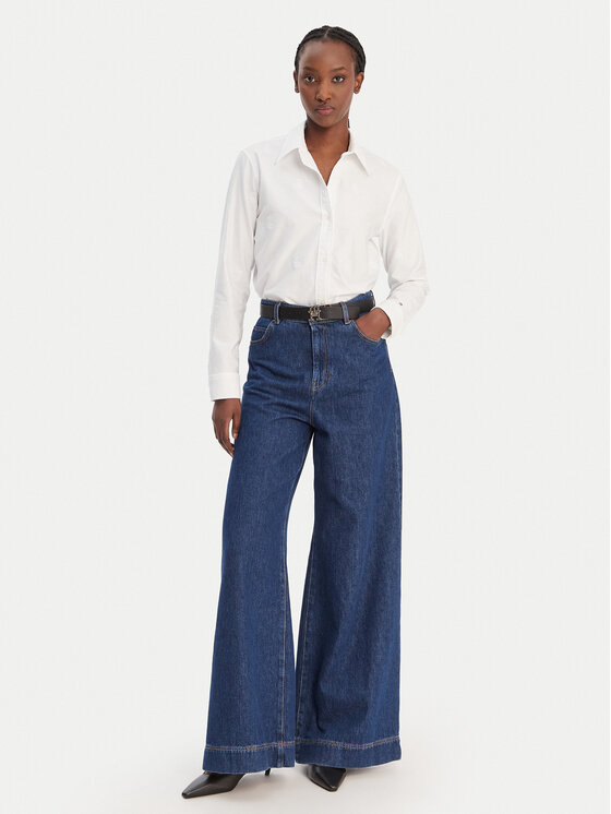 Tommy Hilfiger Tommy Hilfiger Krekls WW0WW49386 Balts Relaxed Fit