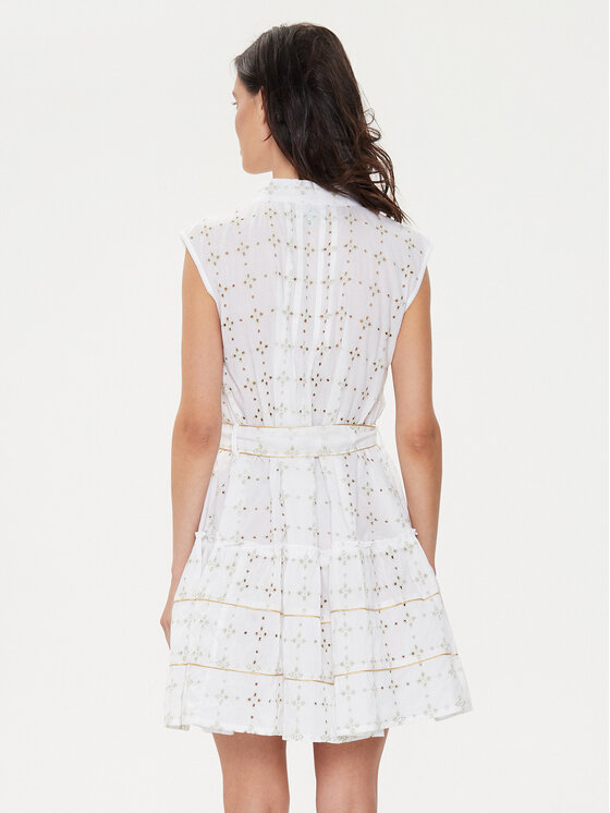 Iconique Iconique Rochie de vară Ilizia IC24-018 Alb Regular Fit