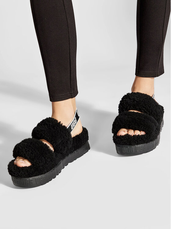 Ugg Kapcie W Oh Fluffita 1120876 Czarny | Modivo.pl