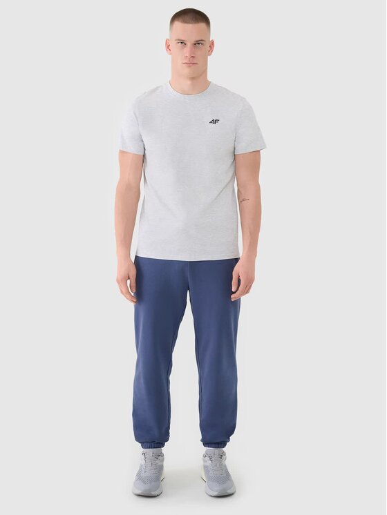 4F 4F T-Shirt 4FWMM00TTSHM2256-27M Γκρι Regular Fit