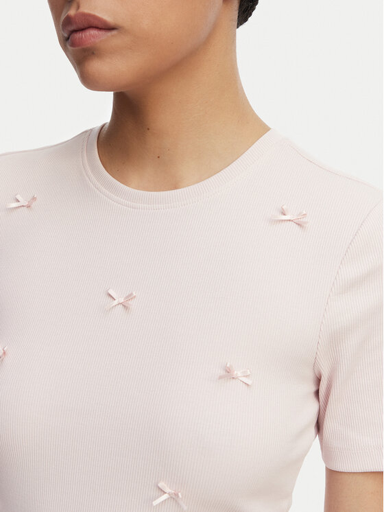 ONLY ONLY T-shirt Femke 15369336 Svijetlo roza Slim Fit
