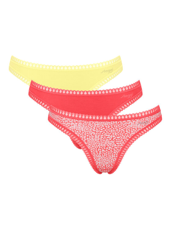 Sloggi Sloggi 3er-Set Stringtangas Go Crush 10219704 Bunt