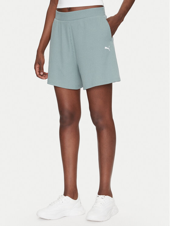 Puma Puma Sportovní kraťasy ESS Elevated 5" 685026 Zelená Regular Fit