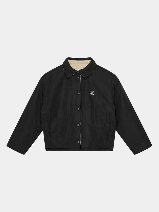 Calvin Klein Jeans Calvin Klein Jeans Μπουφάν μεταβατικό Skater IU0IU00541 Μαύρο Regular Fit