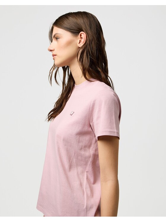 Wrangler Wrangler T-shirt 112370740 Rosa Regular Fit