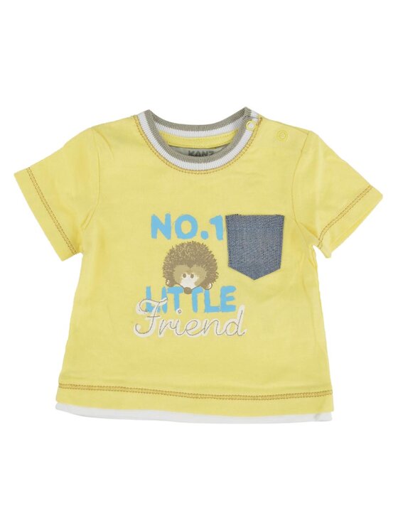 Kanz Kanz T-Shirt 1512431-4002 Żółty Basic Fit
