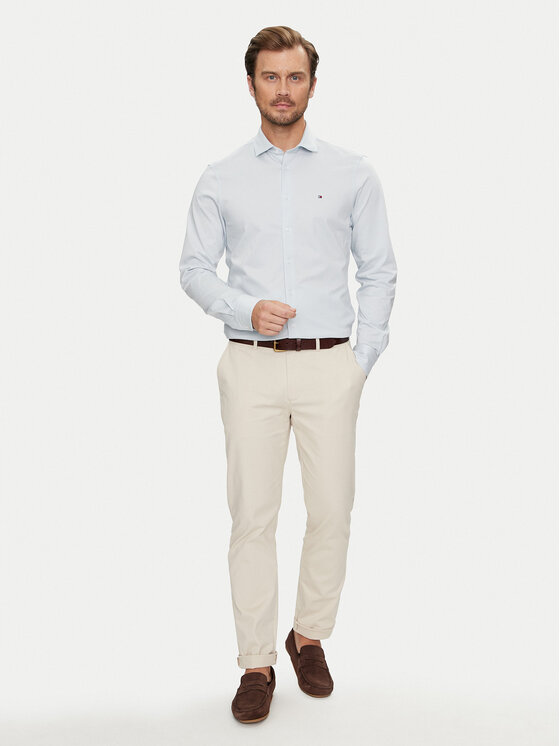 Tommy Hilfiger Tommy Hilfiger Cămașă MW0MW35805 Albastru celest Slim Fit