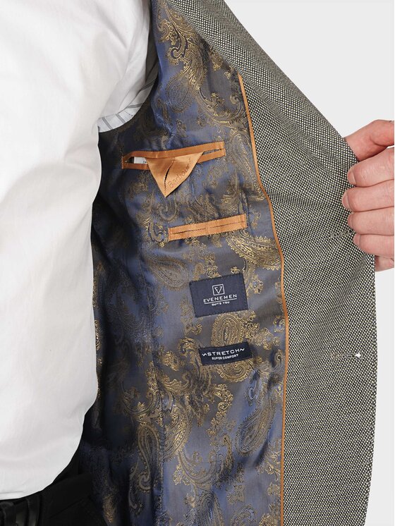 Evenemen Evenemen Marynarka CREGG Szary Slim Fit
