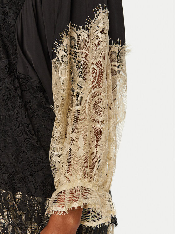 Munthe Munthe Sukienka koktajlowa 244131324444 Czarny Relaxed Fit