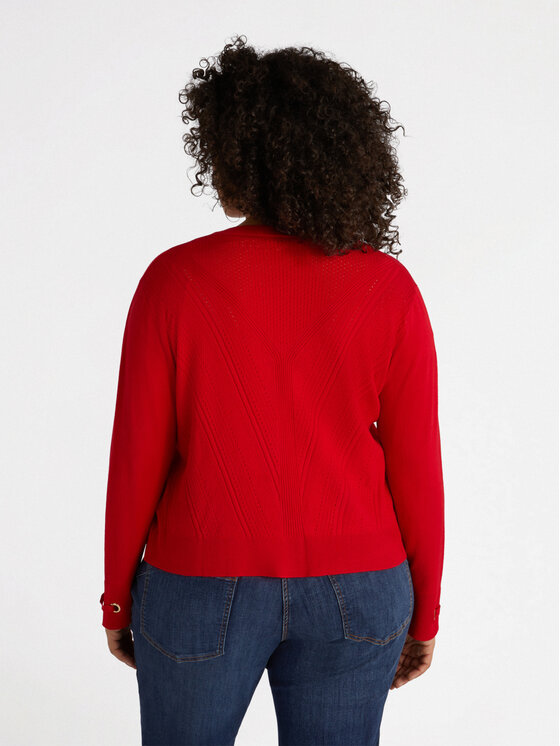 Fiorella Rubino Fiorella Rubino Cardigan M491L007860N016 Rosso Boxy Fit