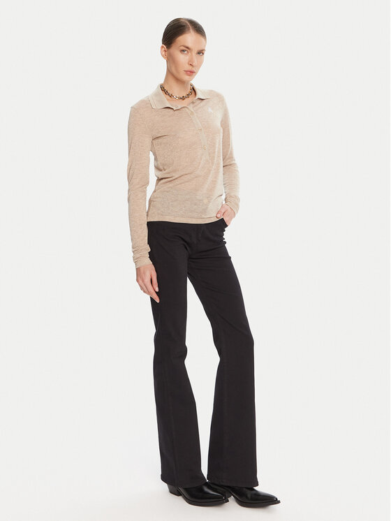 Patrizia Pepe Patrizia Pepe Sweter 8K0320 K128 Beżowy Regular Fit