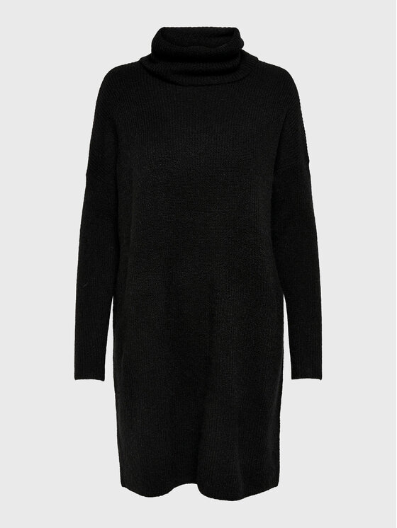 ONLY ONLY Sukienka dzianinowa Jana 15140166 Czarny Regular Fit