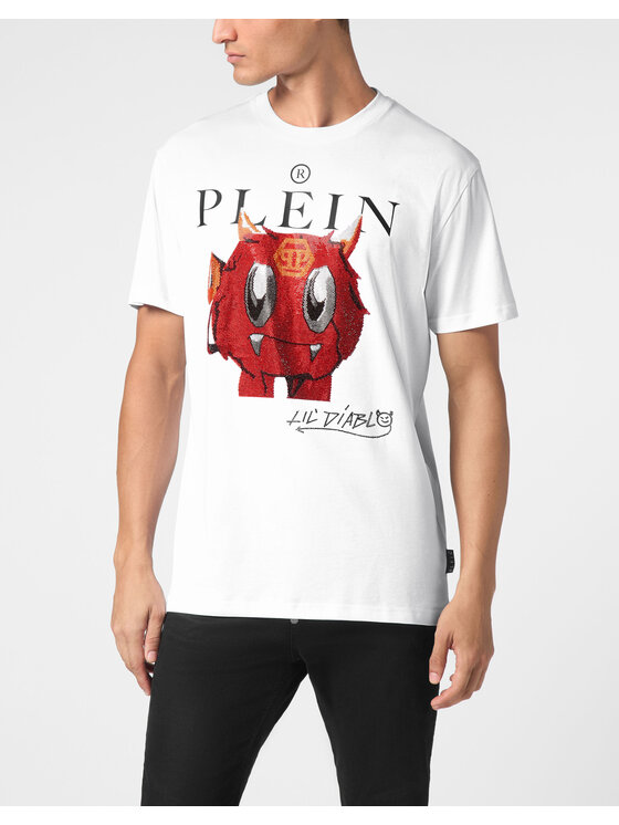 PHILIPP PLEIN PHILIPP PLEIN T-Shirt 9561 Biały Regular Fit