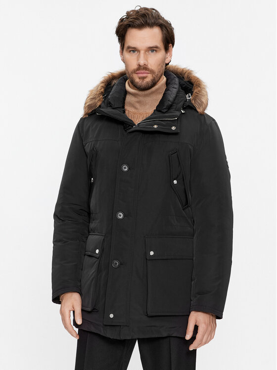 Boss Vatovaná bunda Dadico 50499371 Čierna Regular Fit