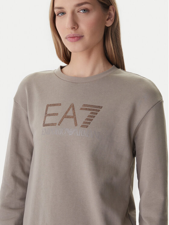 EA7 Emporio Armani EA7 Emporio Armani Majica dugih rukava 7W000953 AF15831 Smeđa Regular Fit