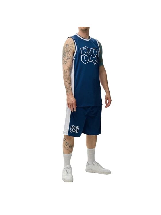 Karl Kani Karl Kani Tank top OG BLOCK BASKETBALL TANK Tmavomodrá Regular Fit