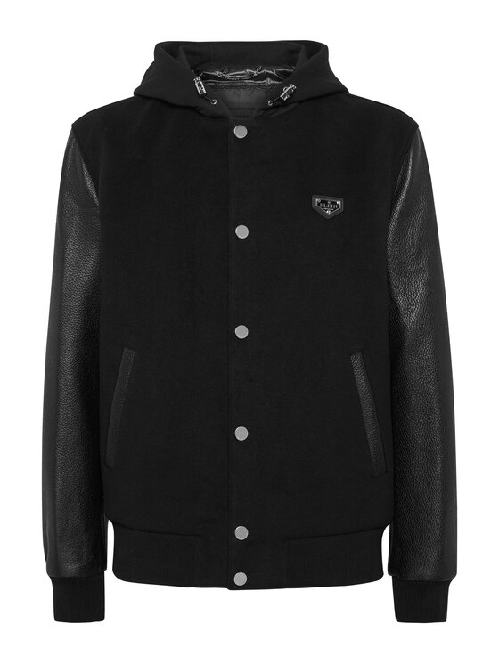 PHILIPP PLEIN PHILIPP PLEIN Kurtka bomber 25603 Czarny Regular Fit