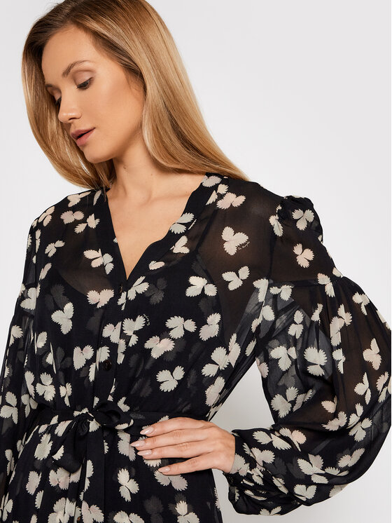 The Kooples Rochie de zi Naive Flowers FROB23162K Negru Regular Fit ...