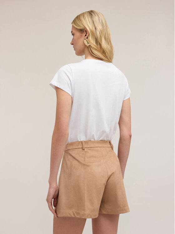 Motivi Motivi T-Shirt G272W003293N001 Biały Regular Fit