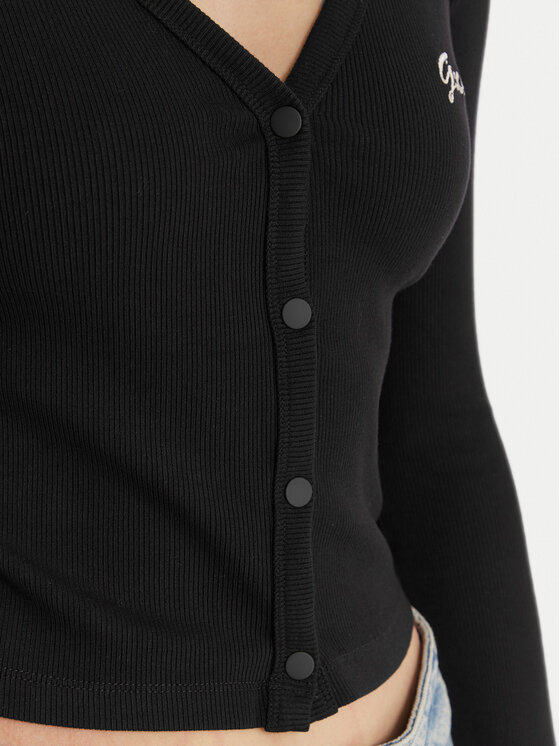 Guess Guess Cardigan V6RP06 K8RT2 Nero Regular Fit