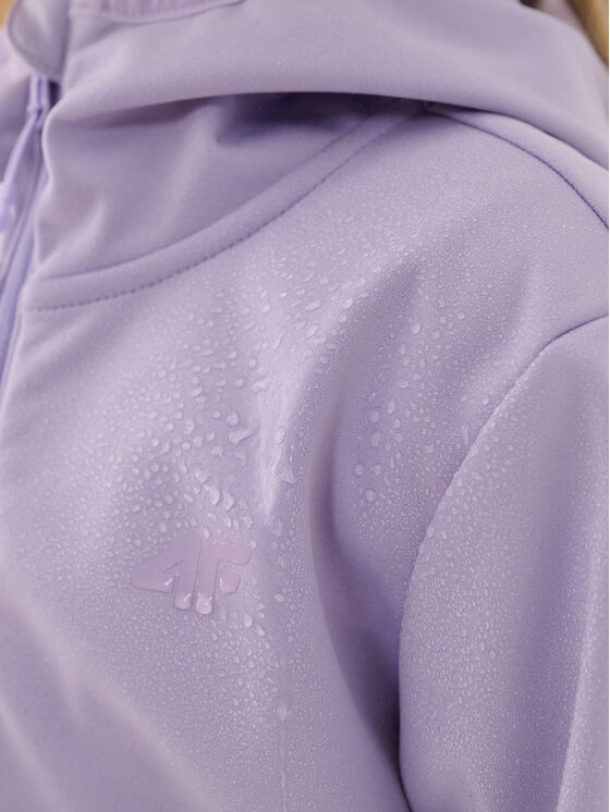 4F 4F Softshellová bunda 4FJWAW24TSOFF261-51S Fialová Regular Fit