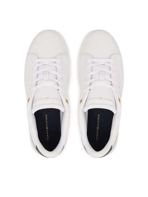 Tommy Hilfiger Tommy Hilfiger Laisvalaikio batai Th Chic Sneaker FW0FW09105 Balta