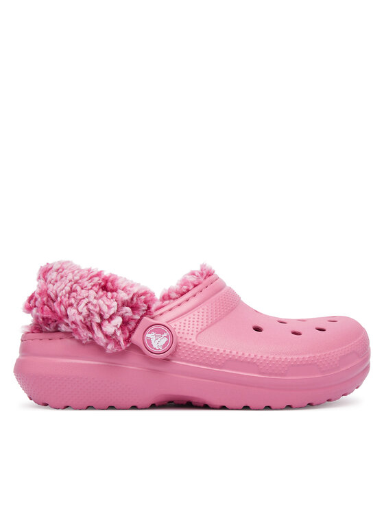 Crocs Şlapi Classic Fleece Lined Clog K 212856 Roz