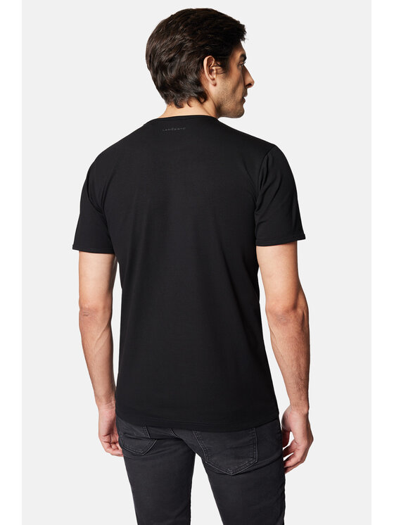 Lancerto Lancerto T-Shirt Ancus TS073124000012 Czarny Regular Fit