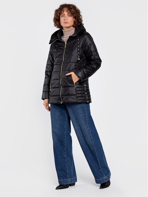 Liu Jo Sport Liu Jo Sport Demisezoninė striukė TF2182 T8782 Juoda Regular Fit