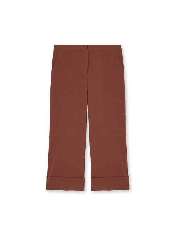 Motivi Motivi Pantaloni di tessuto P098Q004558N0F2 Marrone Regular Fit