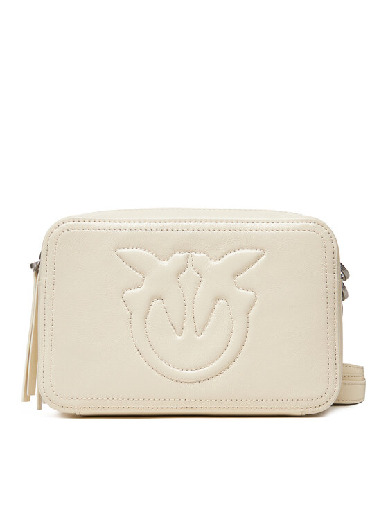 ケイコ PINKO Geantă Carrie Camera Bag Classic PE 25 PLTT 104336 A26J Écru