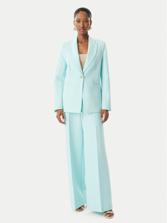 Maryley Maryley Σακάκι 26EB187/43AC Τυρκουάζ Regular Fit