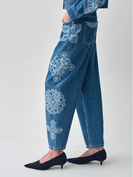 TATUUM TATUUM Jeansy POLA A Granatowy Loose Fit