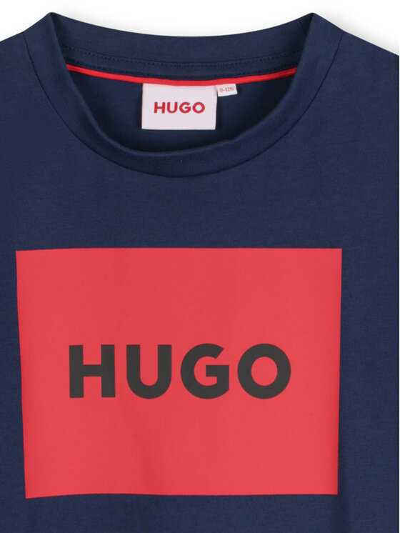 HUGO HUGO Футболка G00334 D Cиній Regular Fit