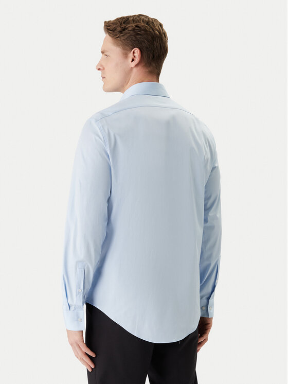 Calvin Klein Calvin Klein Koszula LV019EU001 Błękitny Slim Fit