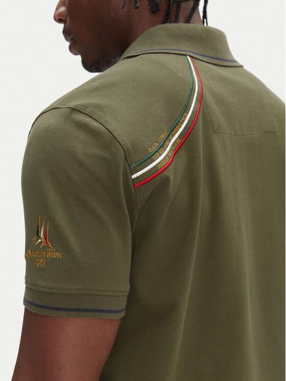 Aeronautica Militare Aeronautica Militare Polo marškinėliai 251PO1853P191 Chaki Regular Fit