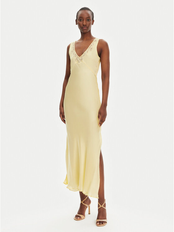 TWINSET TWINSET Vakarinė suknelė 251TP2370 Smėlio Regular Fit