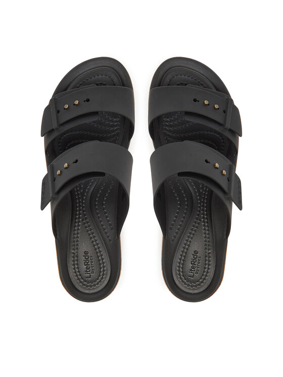 Crocs Crocs Şlapi Brooklyn Cork Buckle 211252 Negru