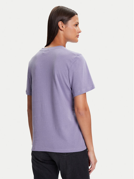 Tommy Hilfiger Tommy Hilfiger Marškinėliai WW0WW40276 Violetinė Regular Fit