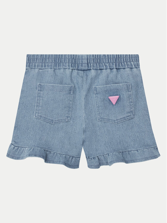 Guess Guess Pantaloni scurți de blugi K5GD04 D5160 Albastru