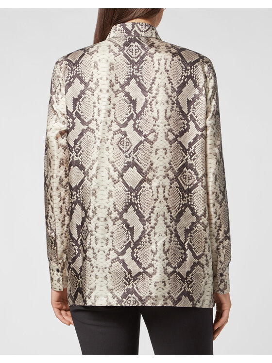 PHILIPP PLEIN PHILIPP PLEIN Košile 3023 Béžová Fitted Fit